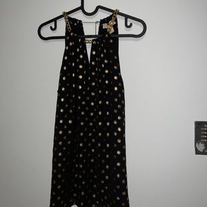 Michael Michael kors, Flowy black top with gold accents
